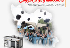 تجهیزات آشپزخانه دانشگاه‌ها و مراکز آموزشی خوابگاه‌های دانشجویی مدارس و آموزشگاه‌ها
